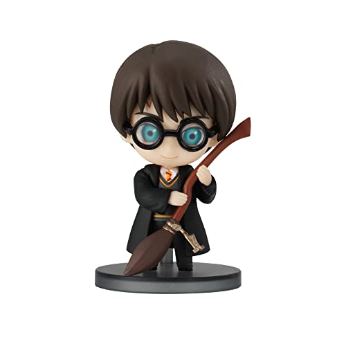 Chibi Masters Bandai Harry-Potter-Figuren, Harry-Potter-Puppe, 8 cm, Harry-Potter-Figur mit Besen, magische Minifiguren, Harry-Potter-Geschenke für Erwachsene und Kinder von Chibi Masters