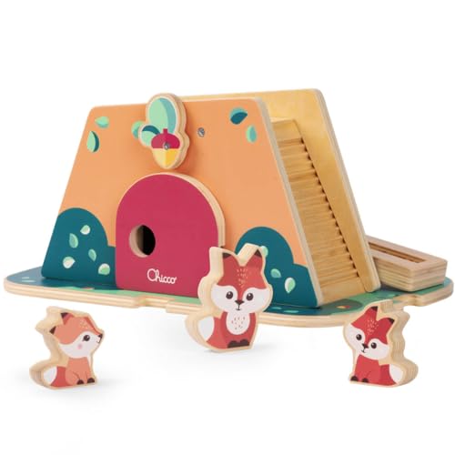 Chicco, Holzspielzeug, Der Fuchsbau, Montessori-Spiel, 3 Exklusive Figuren, Balance-Aktivitäten, Entdecke das Universum My Wood Friends, Mädchenspielzeug, Kinderspielzeug ab 2 Jahren, Geschenkidee Chicco, Holzspielzeug, Der Fuchsbau, Montessori-Spiel, 3 Exklusive Figuren, Balance-Aktivitäten, Entdecke das Universum My Wood Friends, Mädchenspielzeug, Kinderspielzeug ab 2 Jahren, Geschenkidee von Chicco