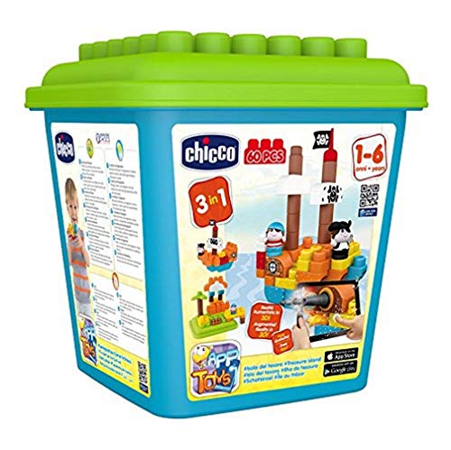 Chicco 00006813000000 (S) – Building Sets, jedes Geschlecht - Pirateninsel, mehrfarbig von Chicco