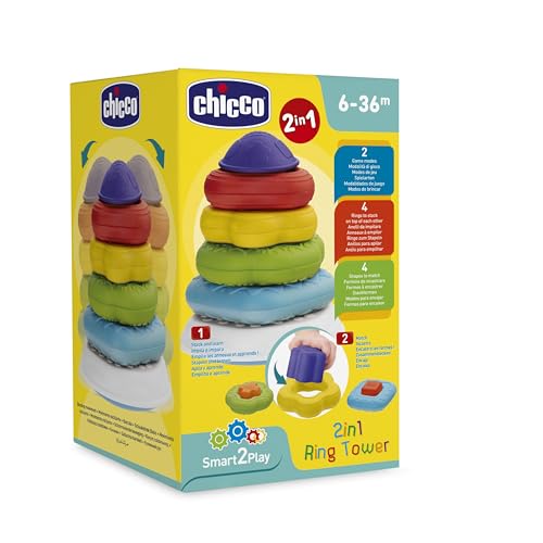 Chicco 00009372000000 Klassischen Ringespiel , Mehrfarbig von Chicco