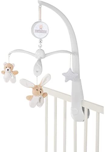 Chicco 00009714000000 BÄRCHEN & HÄSCHEN MOBILE DOU, beige von Chicco