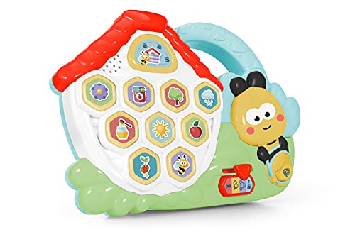 Chicco 00010684000000 Sequenz Baby Bee mit dem Bienenstock, Aktivitätszentrum, Elektronik, 3 Spielmodi, selbstkorrigierendes Spiel, mehrfarbig von Chicco