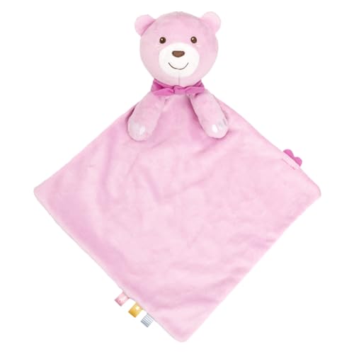 Chicco Spiel Maxi Doudou, Plüschspielzeug aus weichem Velours in Form eines Teddybären, mit klassischer und New Age Musik, Neugeborenen-Plüsch, weich zum Kuscheln, Spielzeug für Neugeborene 0+ M, Rosa von Chicco