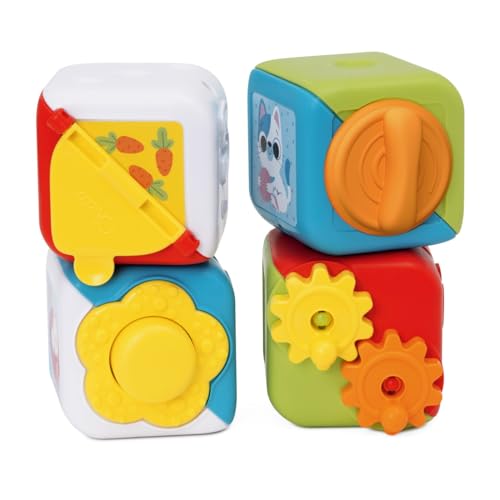 Chicco, Multi-Aktivitätswürfel, Lern- und Entwicklungsspielzeug, Manuelle Aktivitäten auf Jeder Seite, Fördert die Feinmotorik und Kognitive Fähigkeiten, Made in Italy, Babyspielzeug von 10-36 Monaten von Chicco