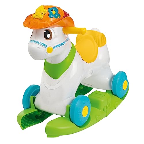 Chicco Baby Rodeo, Reitspiel, Schaukel, Kinder, 3 interaktive Tasten, hergestellt in Italien, recycelter Kunststoff, Verpackung aus recyceltem Kunststoff, Spielzeug für Kinder 1-3 Jahre von Chicco