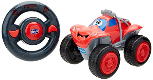 Chicco Billy Bigwheels Ferngesteuertes Auto für Kinder, RC Auto mit Intuitiver Funkfernsteuerung Lenkrad, Lichter und Geräusche, Rot, Geschenk für Kinder ab 2 Jahren, Kinderspielzeug 2 - 6 Jahre von Chicco