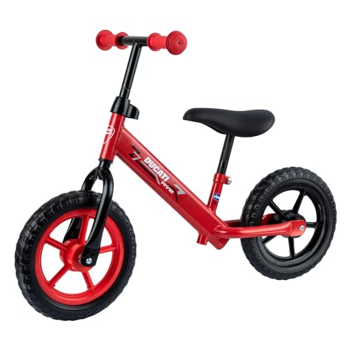 Chicco Ducati Balance Bike+ für Kinder 2-5 Jahre, Kinder Laufrad fürs Gleichgewicht, mit höhenverstellbarem Sattel und Lenker, max. 25 kg, Rot - Spielzeug für Kinder 2-5 Jahre von Chicco