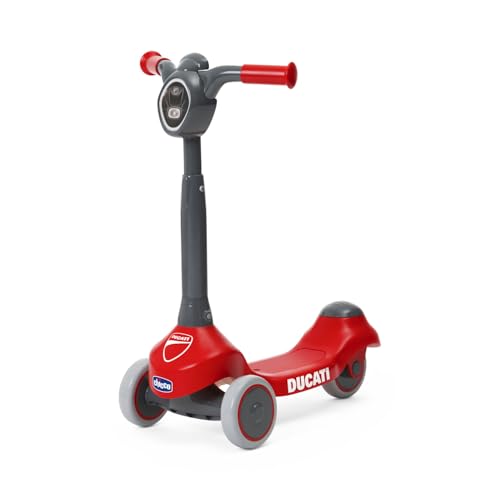 Chicco Kinderroller Ducati, Tretroller, Kinder Scooter für Kinder ab 2 Jahren, leicht und einfach zu transportieren, Rutschfester Boden, 2-4 Jahre, 3 gummibeschichtete Räder, Max 20 kg, Geschenkidee Chicco Kinderroller Ducati, Tretroller, Kinder Scooter für Kinder ab 2 Jahren, leicht und einfach zu transportieren, Rutschfester Boden, 2-4 Jahre, 3 gummibeschichtete Räder, Max 20 kg, Geschenkidee von Chicco