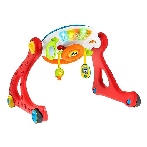 Chicco Grow and Walk 4in1 Baby Aktivitäts Spielzeug und Lauflernhilfe, Lernspielzeug mit manuellen Aktivitäten, Lichtern und Geräuschen, Abnehmbares Elektronisches Panel - Baby Spielzeug 3-36 Monate von Chicco