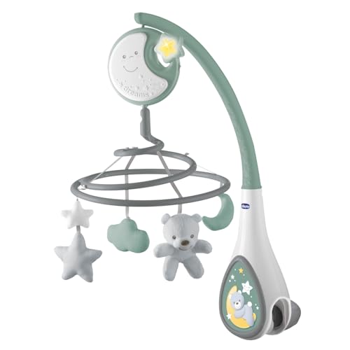 Chicco Next2Dreams Baby-Mobile mit Spieluhr für Kinderbett und Bett, 3-in-1,kompatibel mit Next2Me-Kinderbett mit Soundeffekten, Nachtlichtprojektor und klassischer Musik,0+ Monate,grün Chicco Next2Dreams Baby-Mobile mit Spieluhr für Kinderbett und Bett, 3-in-1,kompatibel mit Next2Me-Kinderbett mit Soundeffekten, Nachtlichtprojektor und klassischer Musik,0+ Monate,grün von Chicco
