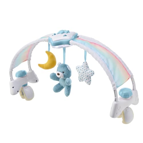 Chicco REGENBOGEN-SPIELBOGEN FÜR KINDERBETT, 2IN1 MIT LICHT UND MELODIEN, Blau, ab 0 Monate von Chicco