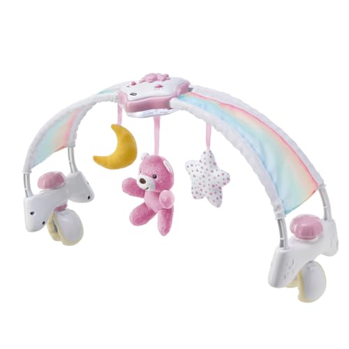 Chicco REGENBOGEN-SPIELBOGEN FÜR KINDERBETT, 2IN1 MIT LICHT UND MELODIEN, Pink ab 0 Monate von Chicco