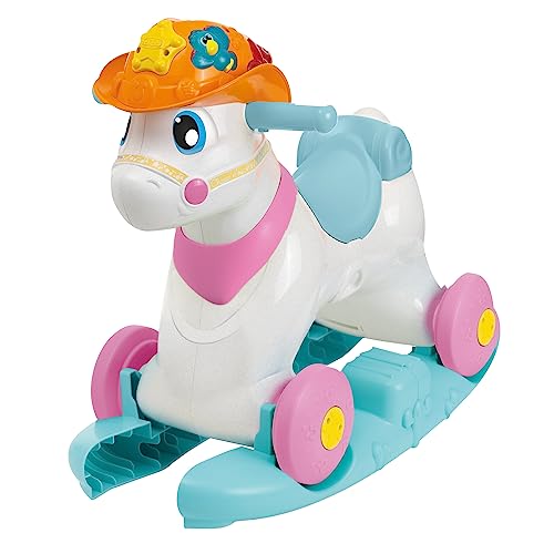 Chicco Schaukelpferd für Kinder, Miss Baby Rodeo, Lernspiel und Interaktiv, Pferdepferd für Mädchen mit Soundeffekten, max. 25 kg, Spiele für Kinder 1-3 Jahre von Chicco