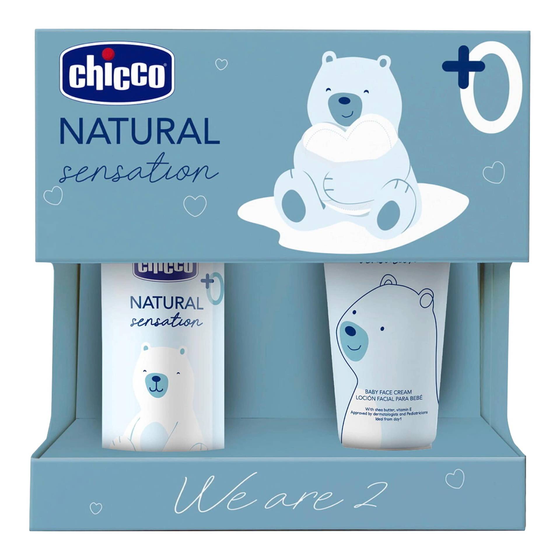 Chicco Set 5: 1 Massageöl 100 ml, Gesichtscreme 50 ml von Chicco