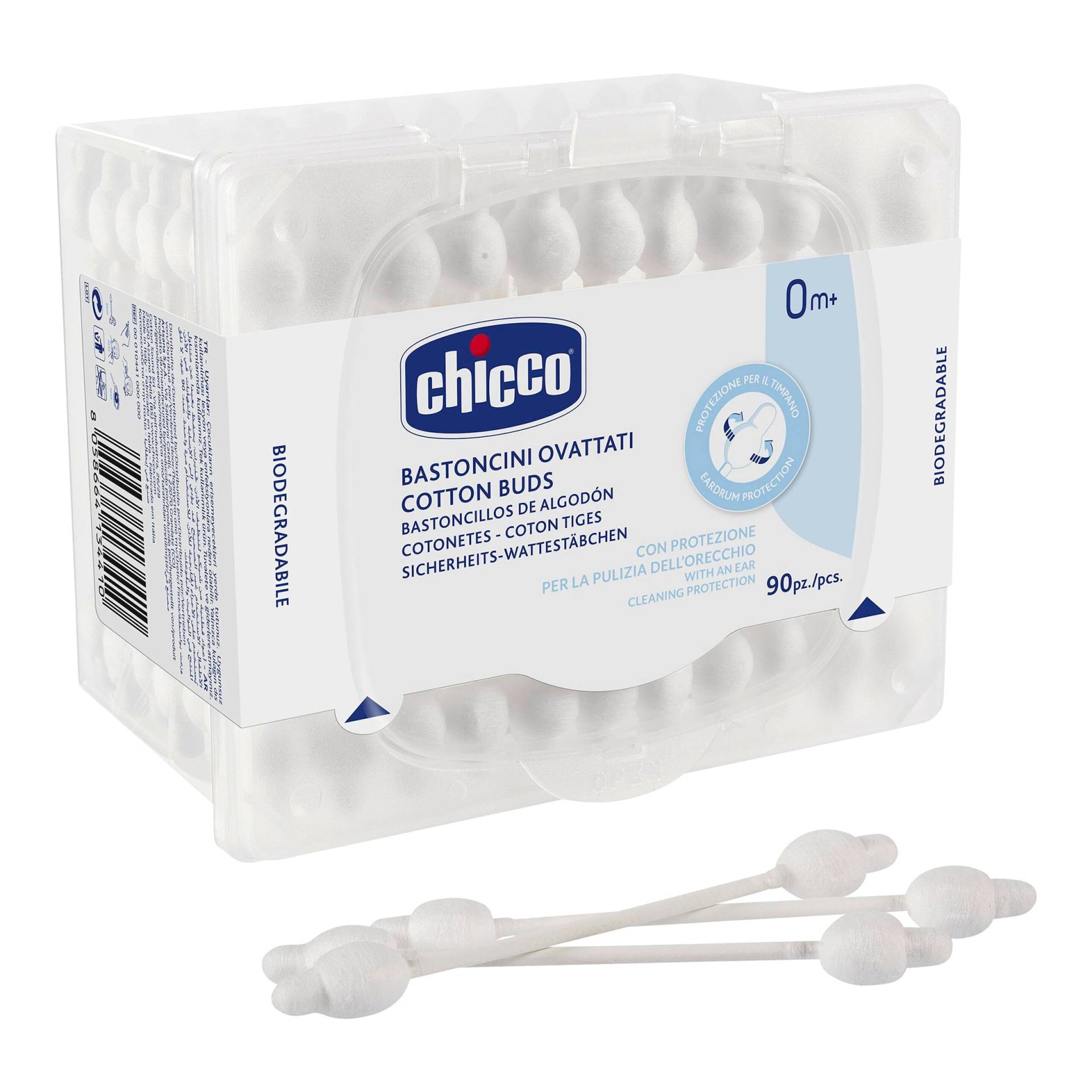 Chicco Sicherheitswattestäbchen, 90 Stück von Chicco