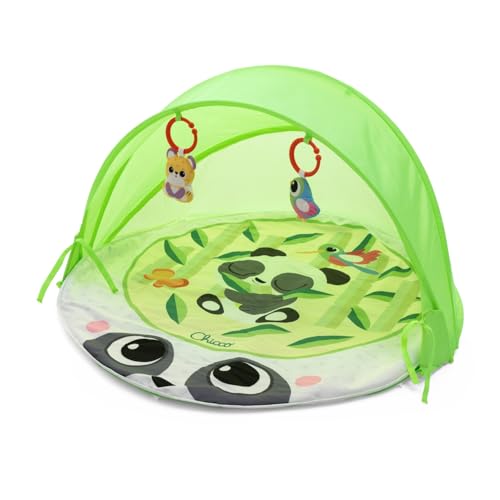 Chicco Spielmatte Magic Forest, Baby Aktivitätendecke mit weicher Panda-Matte, klappbares und abnehmbares Verdeck, mit atmungsaktivem Netz, für drinnen und draußen, Babyspielzeug 0+ Monate Chicco Spielmatte Magic Forest, Baby Aktivitätendecke mit weicher Panda-Matte, klappbares und abnehmbares Verdeck, mit atmungsaktivem Netz, für drinnen und draußen, Babyspielzeug 0+ Monate von Chicco