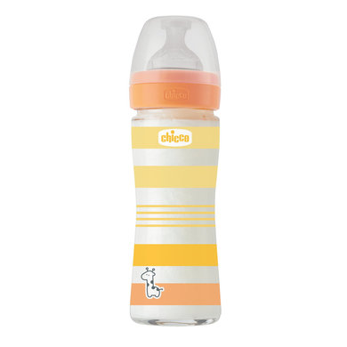 chicco Babyfläschchen well-being 240 ml ab 0 Monaten in gelb von Chicco