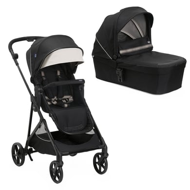 chicco Kinderwagen Seety inklusive Kinderwagenaufsatz Etna Black von Chicco