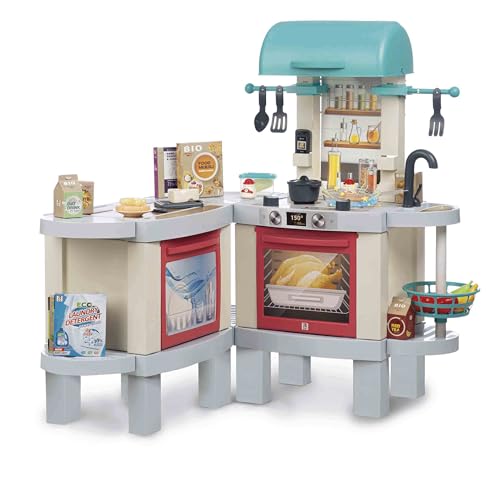 Chicos - 2in1 Kinderküche | Kitchen Plus. Photochromes System mit echtem Kocheffekt, Lichtern & Geräuschen. In einen Grill umwandelbares Modul & einfache Montage. Ideal für Kinder (85114) von Chicos