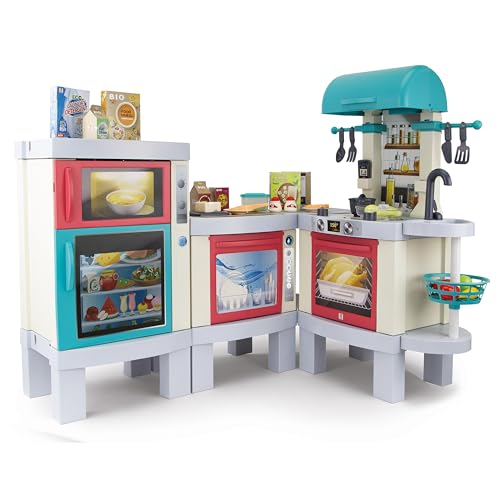 Chicos - 3 in 1 Spielzeugküche | Feinkostküche XL. Photochromes System mit echtem Kocheffekt, Lichtern & Geräuschen. In einen Grill umwandelbares Modul & einfache Montage. Ideal für Kinder (85124) von Chicos