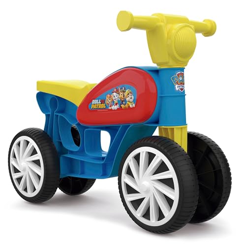 Chicos - Mini Custom Ride-on Motorrad Paw Patrol | Aufsitzfahrzeug ohne Pedale mit 4 Rädern zur Verbesserung der Stabilität | Babymotorrad ab 1 Jahr (36033) von Chicos