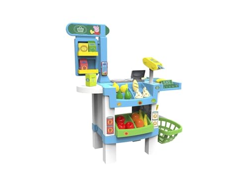 Chicos - Supermarkt Peppa Pig Wutz, Spielzeugzelt mit Sound und 38 Zubehörteilen, ab 3 Jahren, bunt, Medidas: 73.5 x 50 x 91.1 cm (84119) von Chicos