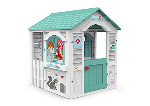 Chicos - Pink Princess Spielhaus Kinder Outdoor | Robuster und langlebiger | Gartenhaus Kinder für Jungen und Mädchen ab 2 Jahren, Rosa (89613) von Chicos