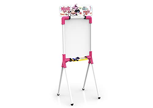 Chicos - Minnie Mouse 2 In 1 Reversible Junior Whiteboard | Inklusive 1 Marker, Kreide, Radiergummi und Mickey Schablone | Ab 3 Jahren | Maße: 37 x 32,5 x 98 cm (53019) von Ninco