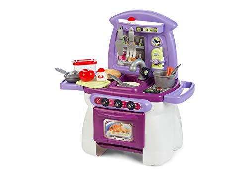 Chicos - Cook'Home My First Cook'Home Toy Kitchen : Kinderküche Inklusive 17 Zubehörteile : Besteck, Teller, Topf, Pfanne, Salzstreuer, Telefon und vieles mehr. +18 Monate (84018) von Chicos