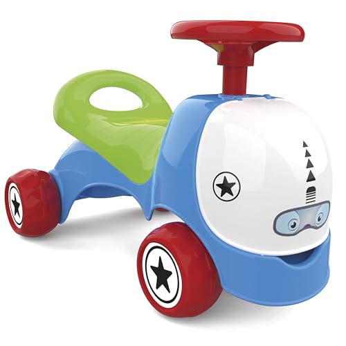 Chicos - Racing Ride On 2in1 Runner und Walker, mit Aufbewahrungsschublade | Ab 10 Monaten. Abmessungen: 53 cm x 32 cm x 36 cm (35464) von Chicos