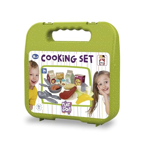 Jungen - Kochset Aktentasche. Enthält 19 Küchenzubehör zur Simulation einer köstlichen Mahlzeit für Kinder im Alter von 3 bis 4 Jahren (87102). von Chicos