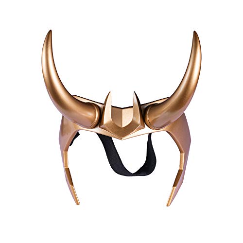 Chiefstore Loki Helm Loki Krone Crown Harz Horns Neue Cosplay Kostüm Kopfbedeckung Maske für Erwachsene Herren Halloween Merchandise Zubehör von Chiefstore