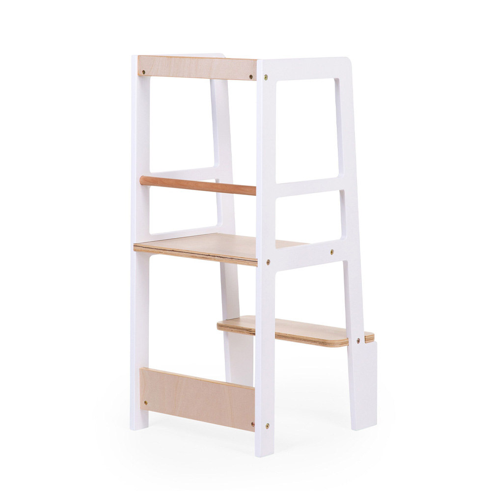 ChildHome Learning Tower - White Natural von ChildHome