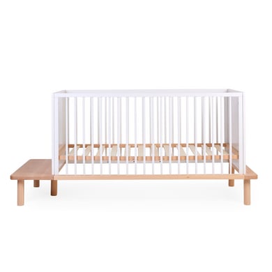 CHILDHOME Evobett 70 x 140 cm naturell-weiß inkl. Rausfallschutz von Childhome