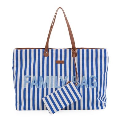 CHILDHOME Wickeltasche Family Bag Streifen blau von Childhome