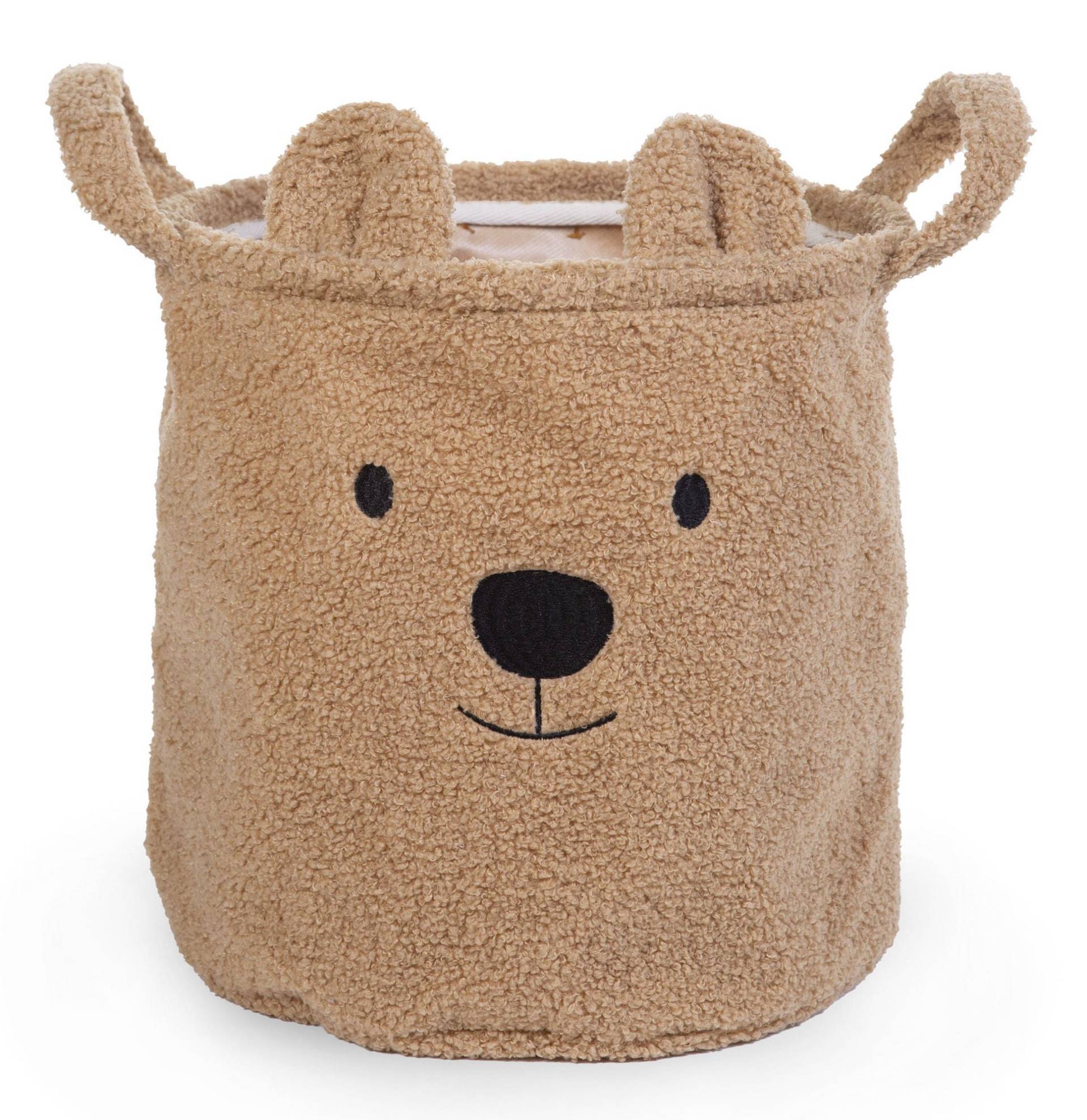 Childhome Aufbewahrungskorb Teddy 30x30, Beige von Childhome