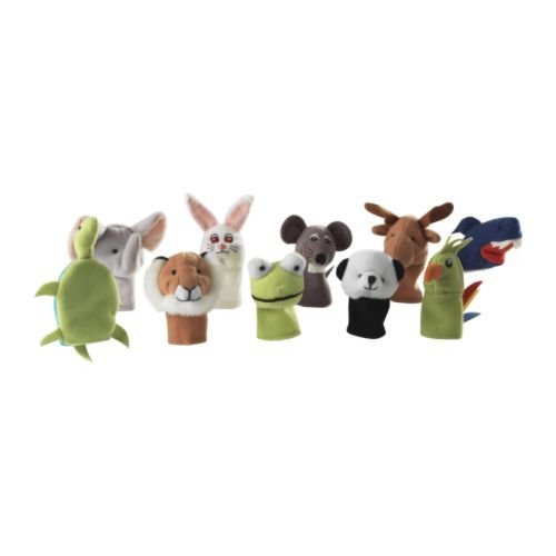 IKEA Titta Djur 10 pc Animal Finger Puppet Set von Children Web store