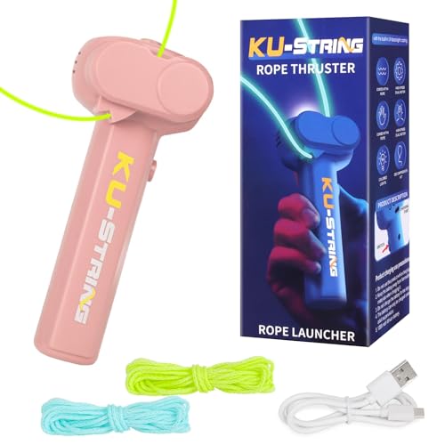 ChillPearl Seilwerfer-Ring-Zappelspielzeug, im Dunkeln leuchtender Lasso-Seilwerfer, Lasso String Shooter für Kinder, Geburtstagsfeier von Erwachsenen (Rosa) von ChillPearl