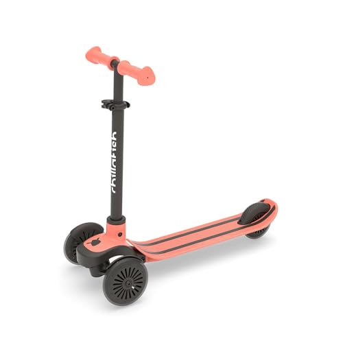 Chillafish Scotti 3-Rad Scooter für Kinder – Lean-to-Steer Roller mit Fußbremse, Roller mit höhenverstellbarem Lenker und ABEC-5 Räder, Abnehmbarer Lenker CPSC01FLA von Chillafish