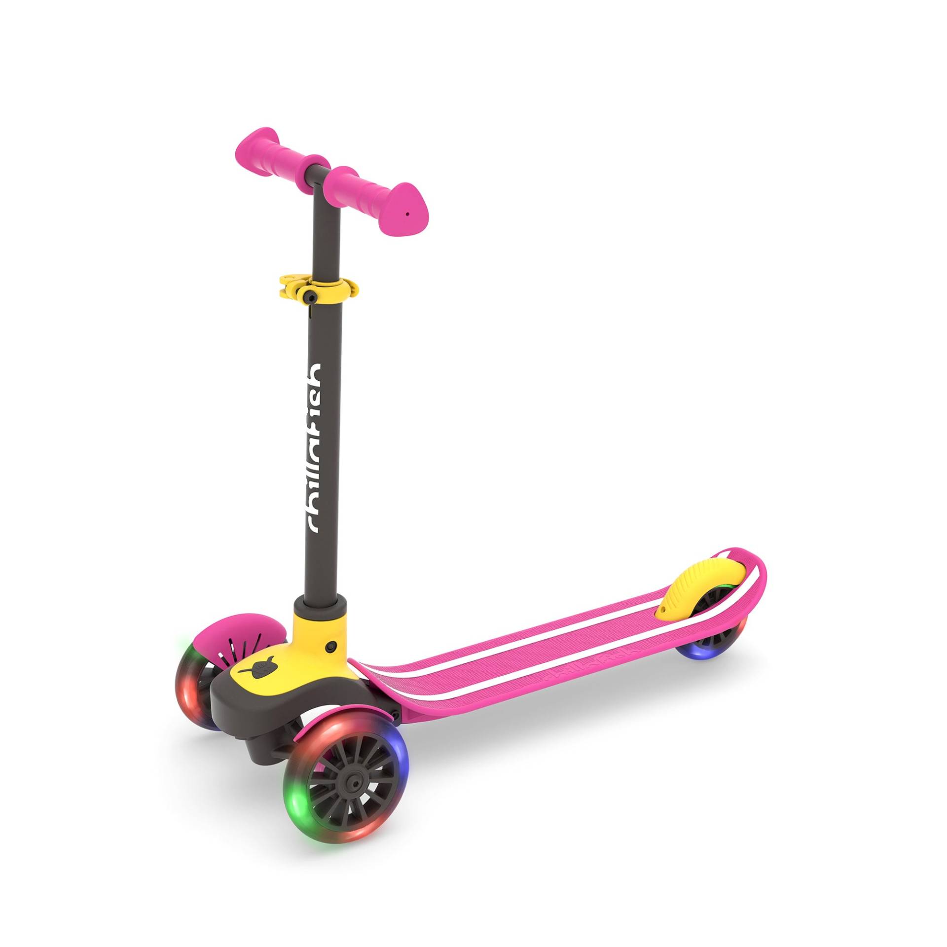 Chillafish Scotti Glow Tretroller, Pink von Chillafish