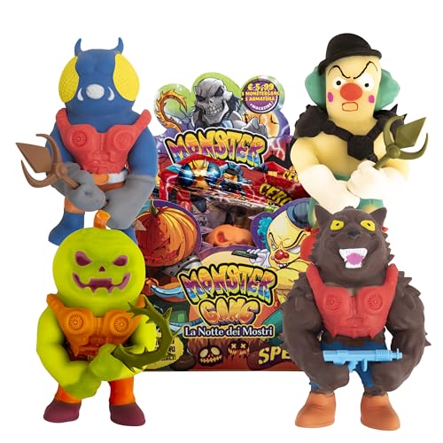 Chimpanzee Monster Gang Die Nacht Der Monster Jack Vorax Bidz Ghigno Verrückt Ausziehbare Spielzeuge für Kinder, Dehnbare Puppe, Flex Toys, Monster Fighter Flexi, elastis von Chimpanzee