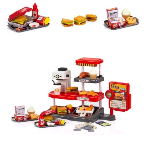 Chipolino Spielzeug Schnellrestaurant 71-teilig Burger Pommes Kaffeemaschine rot Chipolino Spielzeug Schnellrestaurant 71-teilig Burger Pommes Kaffeemaschine rot von Chipolino