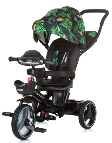 Chipolino Tricycle Dreirad Be Active 2 in 1 Sitz drehbar Musik Licht drehbar, Farben:grün von Chipolino