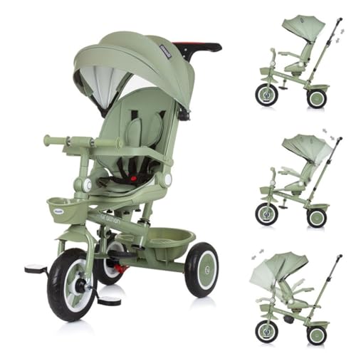 Chipolino Tricycle Marathon 2 in 1 Dreirad, Sitz umkehrbar, Gummiräder, Dach, Farbe:grün Chipolino Tricycle Marathon 2 in 1 Dreirad, Sitz umkehrbar, Gummiräder, Dach, Farbe:grün von Chipolino
