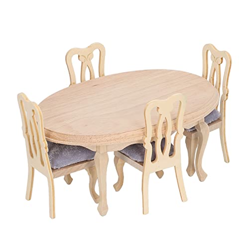 Chiyyak Miniaturholzpuppenhaus -Stuhl mit Lebensechtigem Design, 1:12 Puppenhaus -Stuhl für Puppenhaus oder Wohnkultur Chiyyak Miniaturholzpuppenhaus -Stuhl mit Lebensechtigem Design, 1:12 Puppenhaus -Stuhl für Puppenhaus oder Wohnkultur von Chiyyak