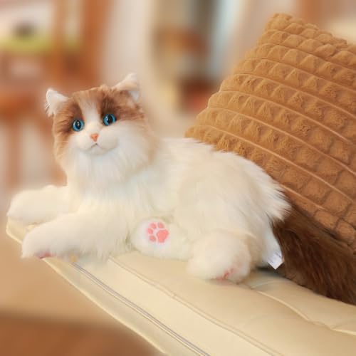 Chongker Interaktiver Begleiter Roboter Katze Haustiere, Handgemachte Stofftiere Katze Plüsch mit Sprachreaktion, Realistischer Herzschlag und Schnurren, Geschenke für Eltern, Senioren, Ältere Chongker Interaktiver Begleiter Roboter Katze Haustiere, Handgemachte Stofftiere Katze Plüsch mit Sprachreaktion, Realistischer Herzschlag und Schnurren, Geschenke für Eltern, Senioren, Ältere von Chongker