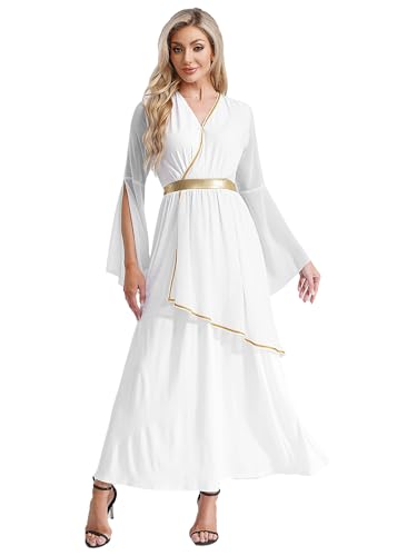 Choomomo Griechische Göttin Damen Römische Griechin Toga Kleid Karneval Faschnacht Mottoparty Verkleidung Faschingskostüme Weiß 3XL Choomomo Griechische Göttin Damen Römische Griechin Toga Kleid Karneval Faschnacht Mottoparty Verkleidung Faschingskostüme Weiß 3XL von Choomomo