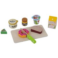 Reichahltiges Frühstück Setaus Holz. Brett mit Rama Butter,Breitsamer Honig, EhrmannJoghurt, Landliebe Milch,Milkana Käse Ecke, Brot, Donutund Messer zum Schneiden Reichahltiges Frühstück Setaus Holz. Brett mit Rama Butter,Breitsamer Honig, EhrmannJoghurt, Landliebe Milch,Milkana Käse Ecke, Brot, Donutund Messer zum Schneiden von Chr. Tanner GmbH