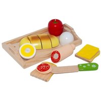 Frühstückstablett zum Schneiden inklusive Schneidebrett mit Messer, einem Laib Brot, Toastbrot und Tomate Frühstückstablett zum Schneiden inklusive Schneidebrett mit Messer, einem Laib Brot, Toastbrot und Tomate von Chr. Tanner GmbH