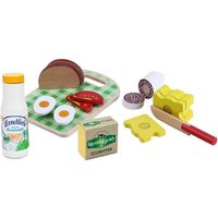 Vesperbrett mit 1 Flasche Landliebe Milch, 1 Ei zum Schneiden, Butter, Käse, Wurst, Tomatenscheiben und Brot. Vesperbrett mit 1 Flasche Landliebe Milch, 1 Ei zum Schneiden, Butter, Käse, Wurst, Tomatenscheiben und Brot. von Chr. Tanner GmbH